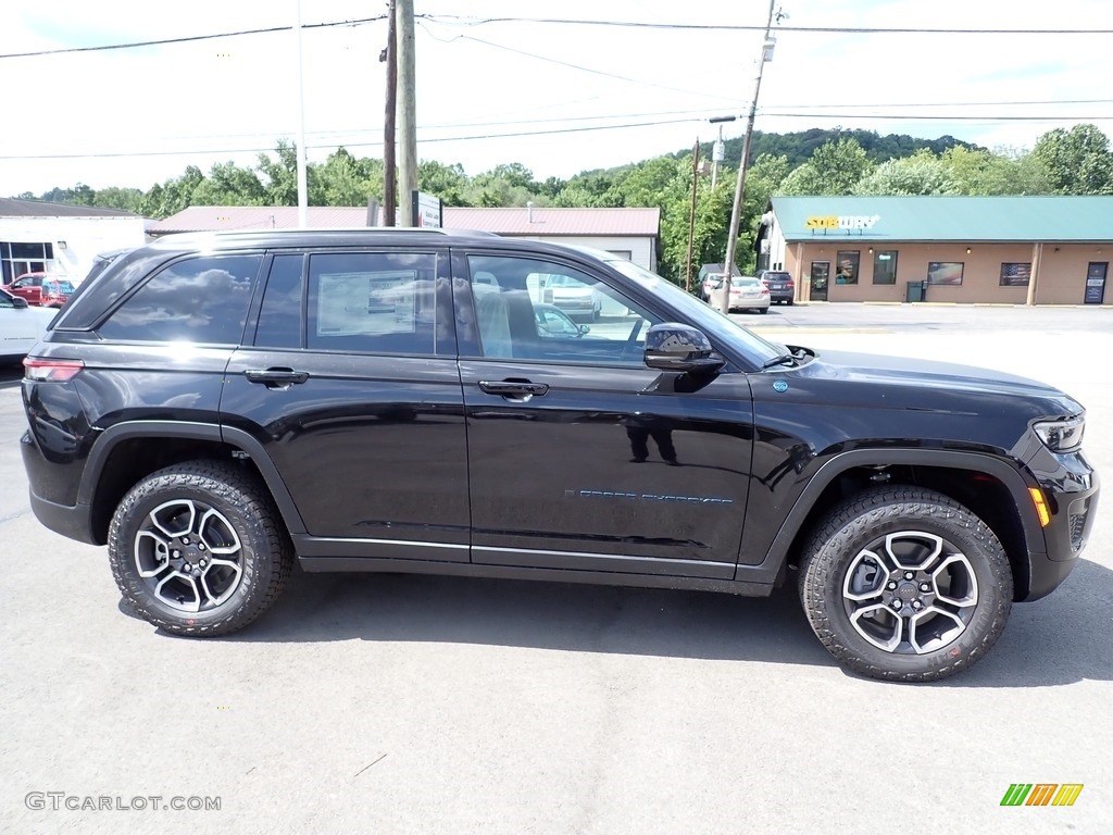 Diamond Black Crystal Pearl 2023 Jeep Grand Cherokee Trailhawk 4XE Exterior Photo #146323321