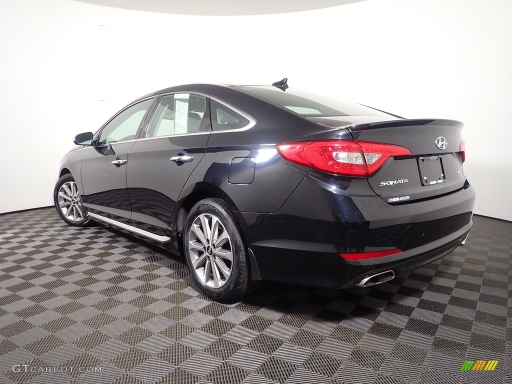 2016 Sonata Limited - Phantom Black / Gray photo #11