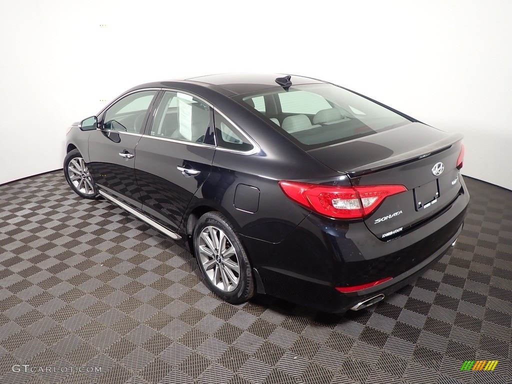 2016 Sonata Limited - Phantom Black / Gray photo #12