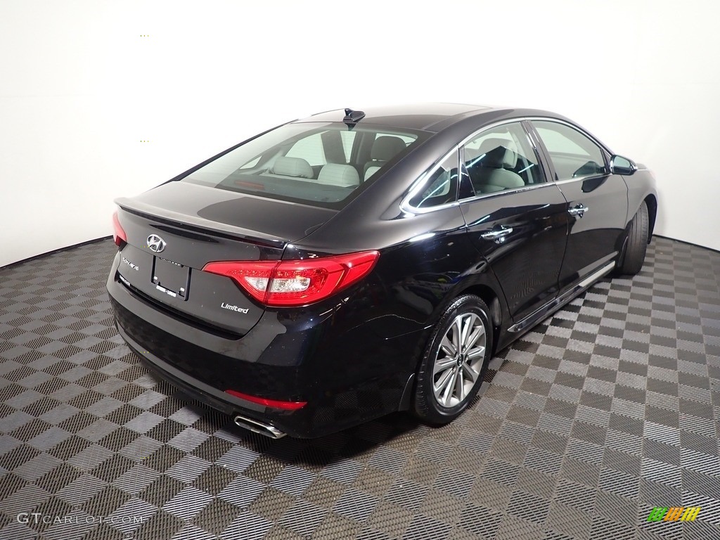 2016 Sonata Limited - Phantom Black / Gray photo #17