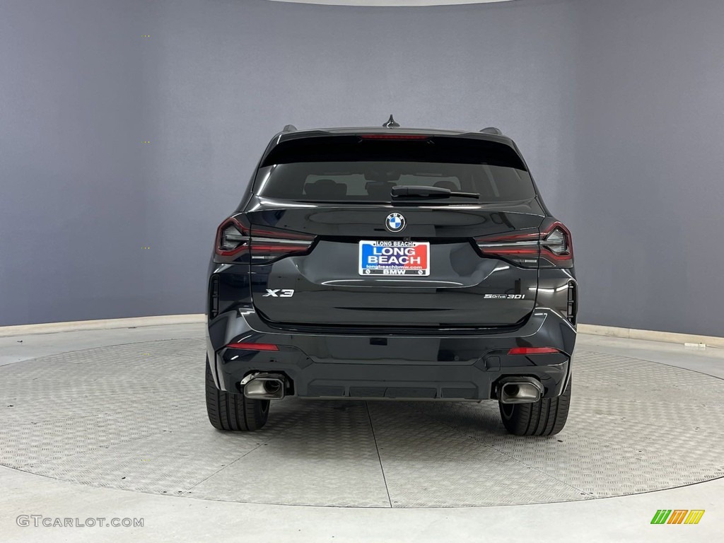 2023 X3 sDrive30i - Black Sapphire Metallic / Tacora Red photo #4