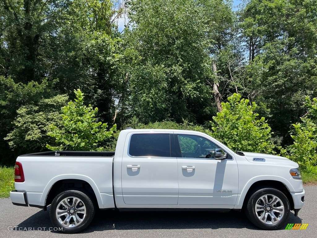 Bright White 2023 Ram 1500 Long Horn Crew Cab 4x4 Exterior Photo #146324180
