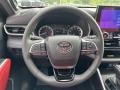 2023 Toyota Highlander Cockpit Red Interior Steering Wheel Photo