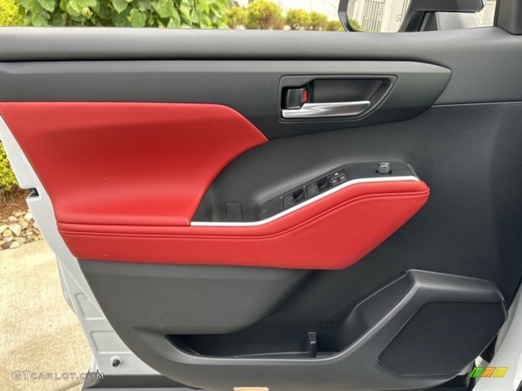 2023 Toyota Highlander XSE Cockpit Red Door Panel Photo #146324390
