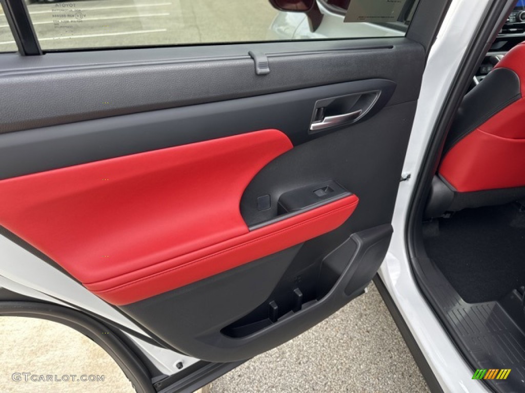 2023 Toyota Highlander XSE Cockpit Red Door Panel Photo #146324423