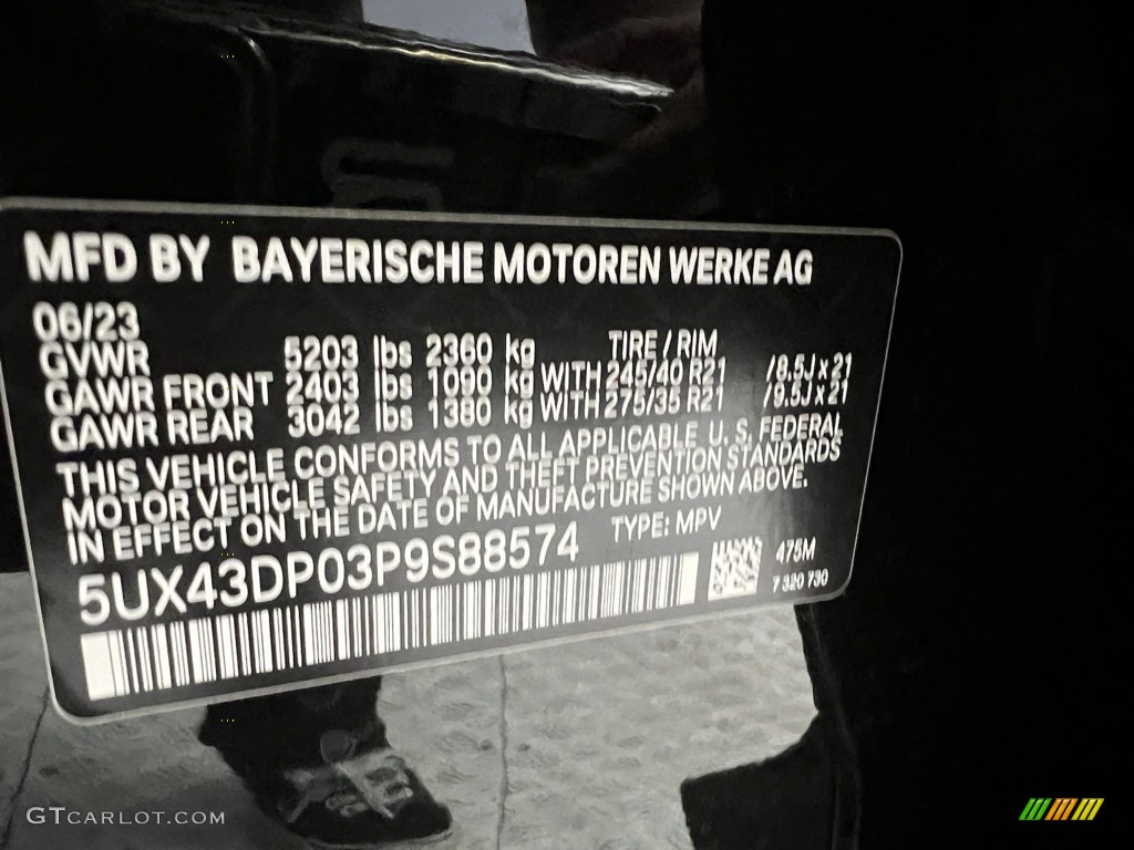 2023 BMW X3 sDrive30i Color Code Photos