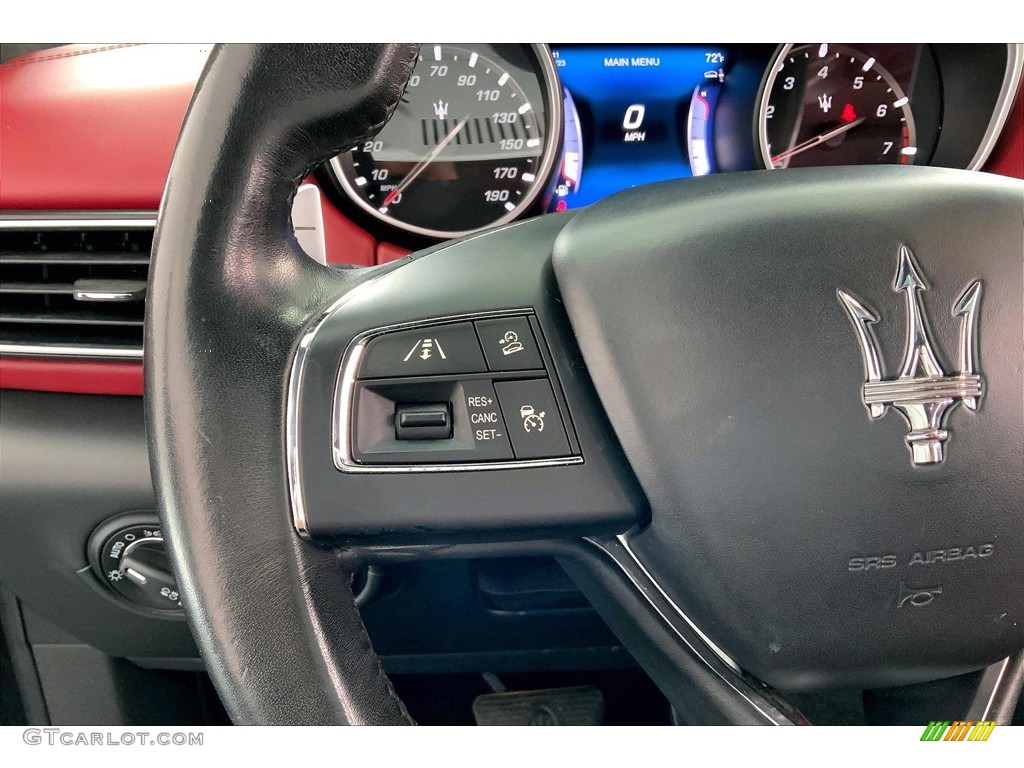 2017 Maserati Levante S AWD Red Steering Wheel Photo #146324699