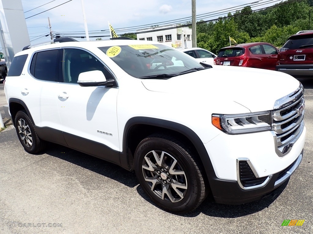 Summit White 2021 GMC Acadia SLE AWD Exterior Photo #146325005