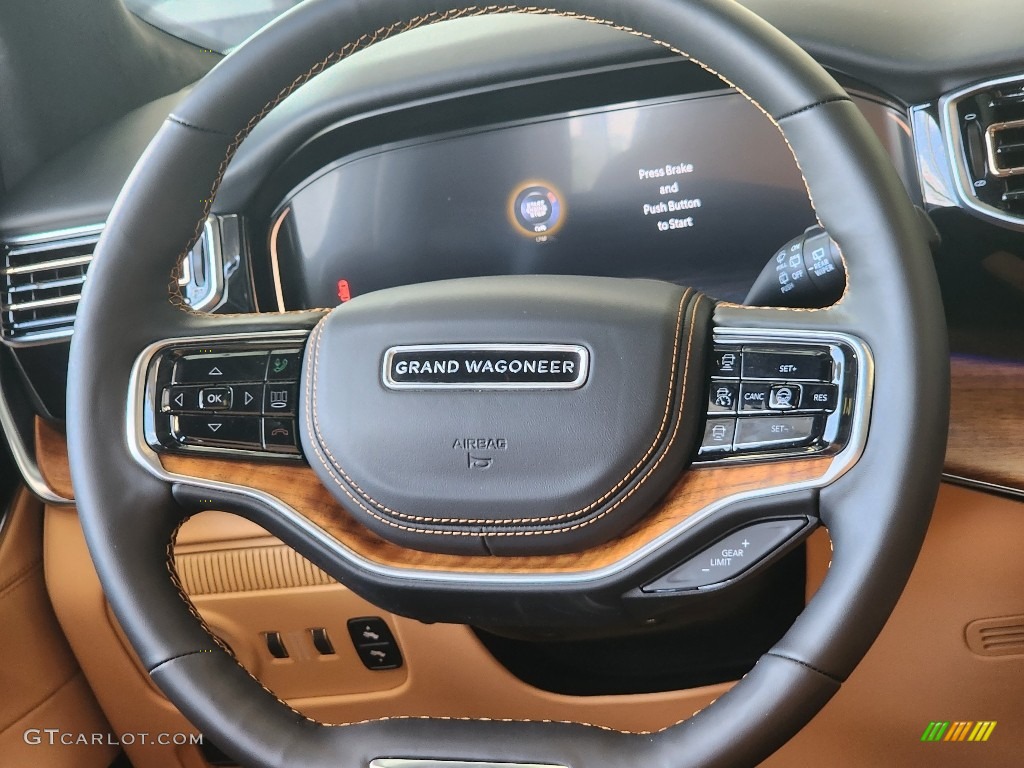 2023 Jeep Grand Wagoneer Series III 4x4 Tupelo/Black Steering Wheel Photo #146325680
