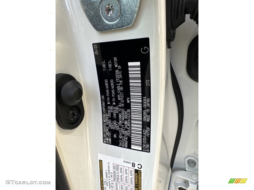 2023 4Runner Color Code 070 for Blizzard Pearl Photo #146326172