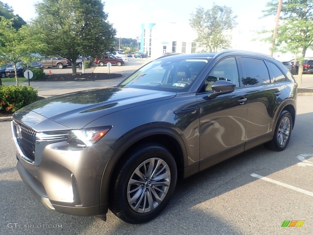 Machine Gray Metallic 2024 Mazda CX-90 Preferred Plus AWD Exterior Photo #146326229