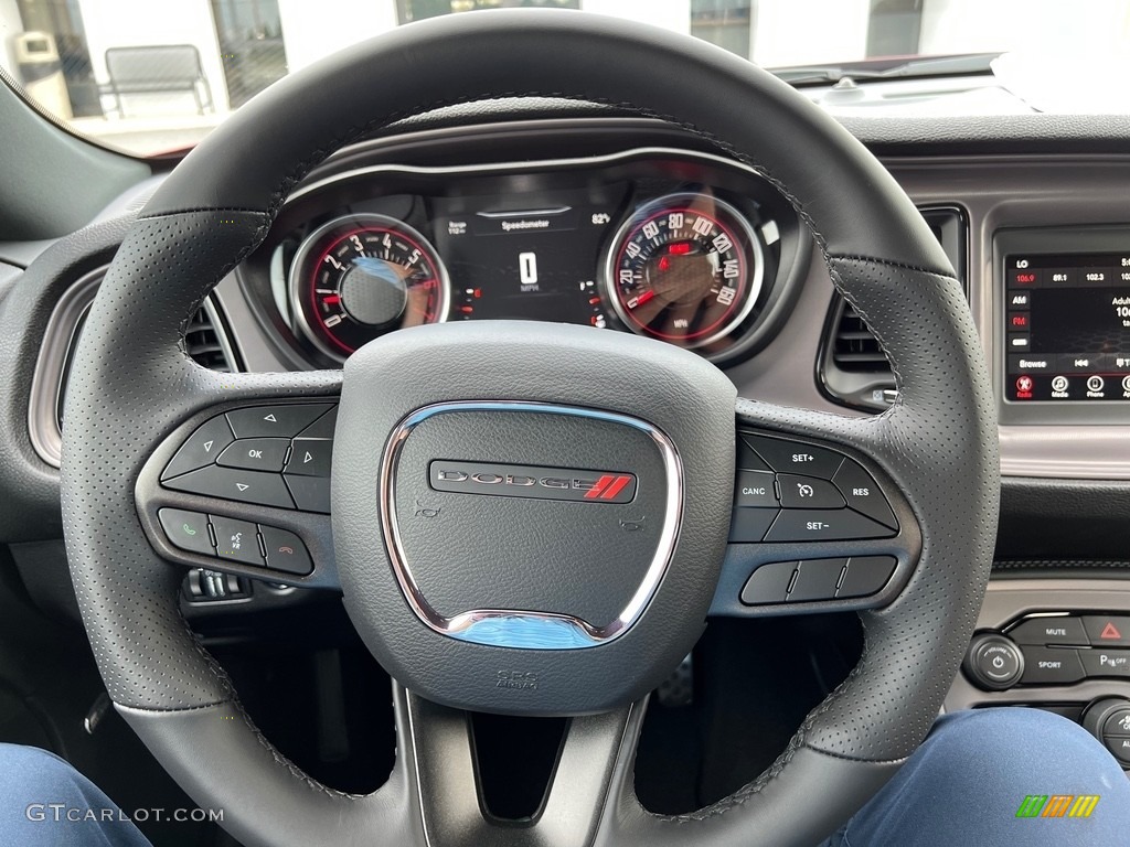 2023 Dodge Challenger R/T Black Steering Wheel Photo #146326295