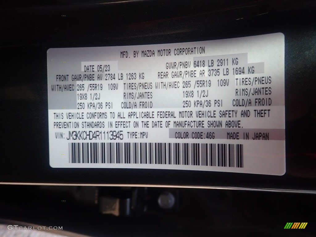 2024 CX-90 Color Code 46G for Machine Gray Metallic Photo #146326424
