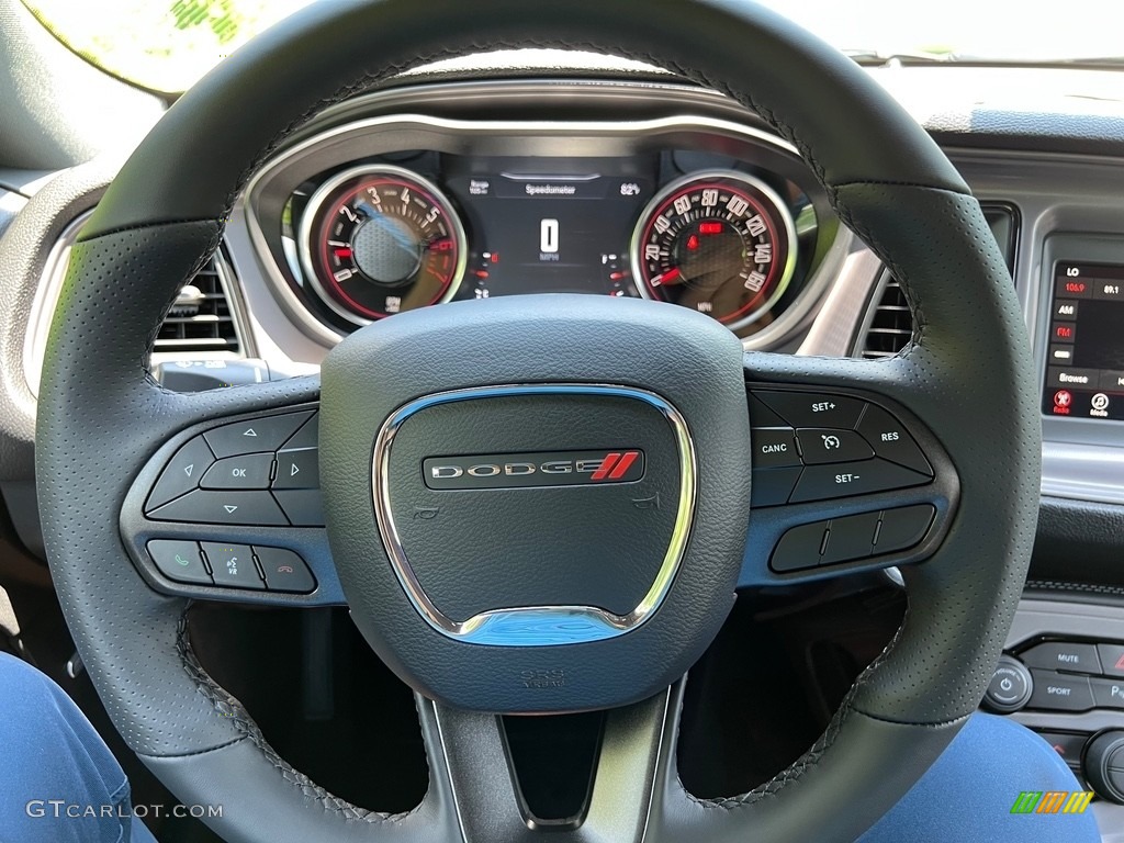 2023 Dodge Challenger R/T Black Steering Wheel Photo #146326925