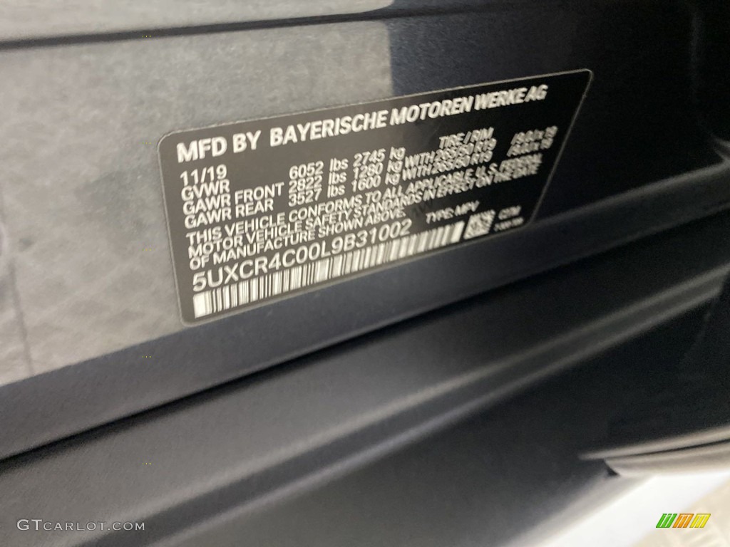 2020 X5 sDrive40i - Arctic Grey Metallic / Black photo #38