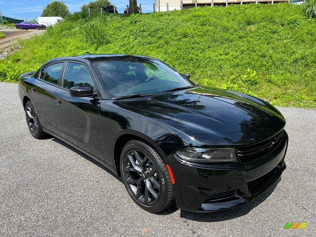 Pitch Black 2023 Dodge Charger SXT Blacktop Exterior Photo #146327744
