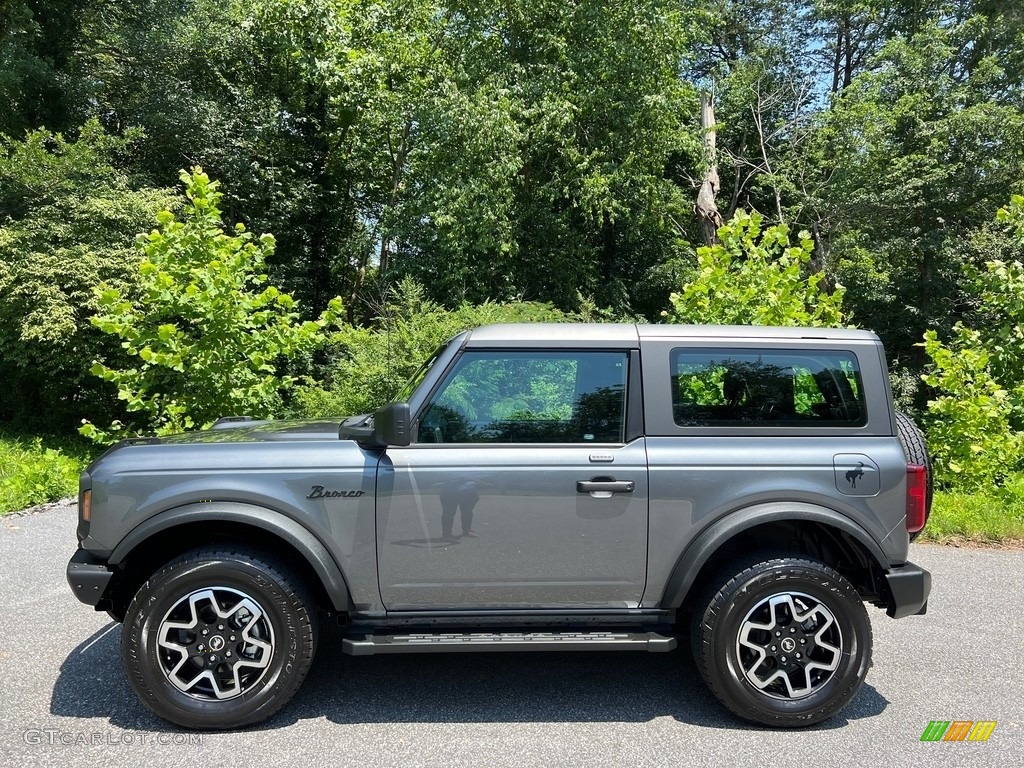 Carbonized Gray Metallic 2022 Ford Bronco Base 4x4 2-Door Exterior Photo #146327888