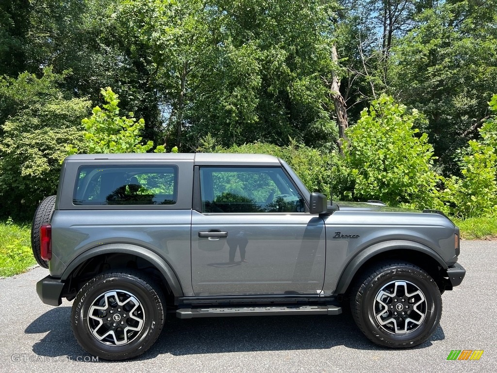 Carbonized Gray Metallic 2022 Ford Bronco Base 4x4 2-Door Exterior Photo #146327921