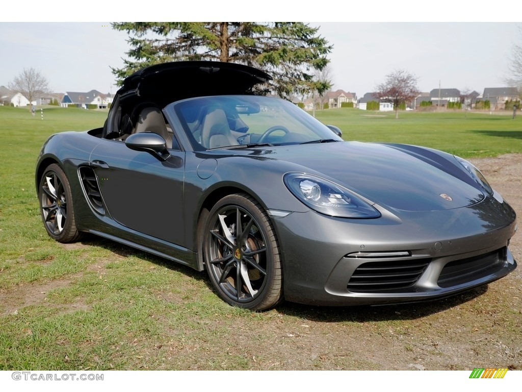 Agate Grey Metallic 2019 Porsche 718 Boxster Standard 718 Boxster Model Exterior Photo #146329241