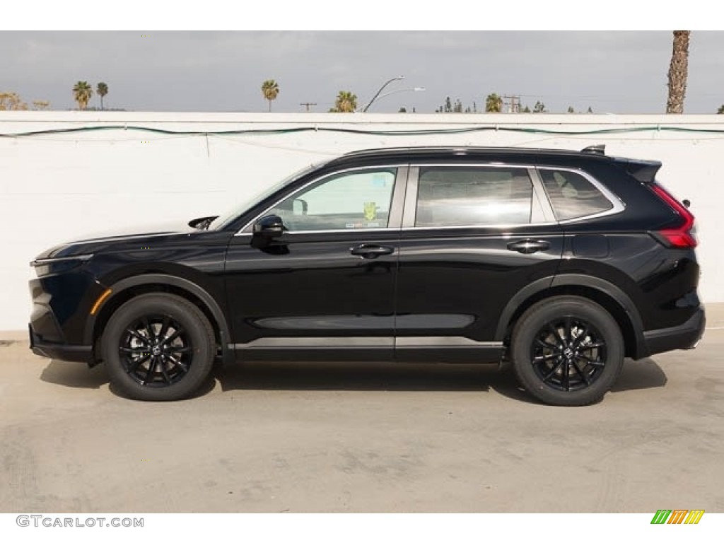 Crystal Black Pearl 2024 Honda CR-V Sport Hybrid Exterior Photo #146329584