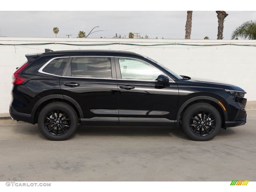 Crystal Black Pearl 2024 Honda CR-V Sport Hybrid Exterior Photo #146329666