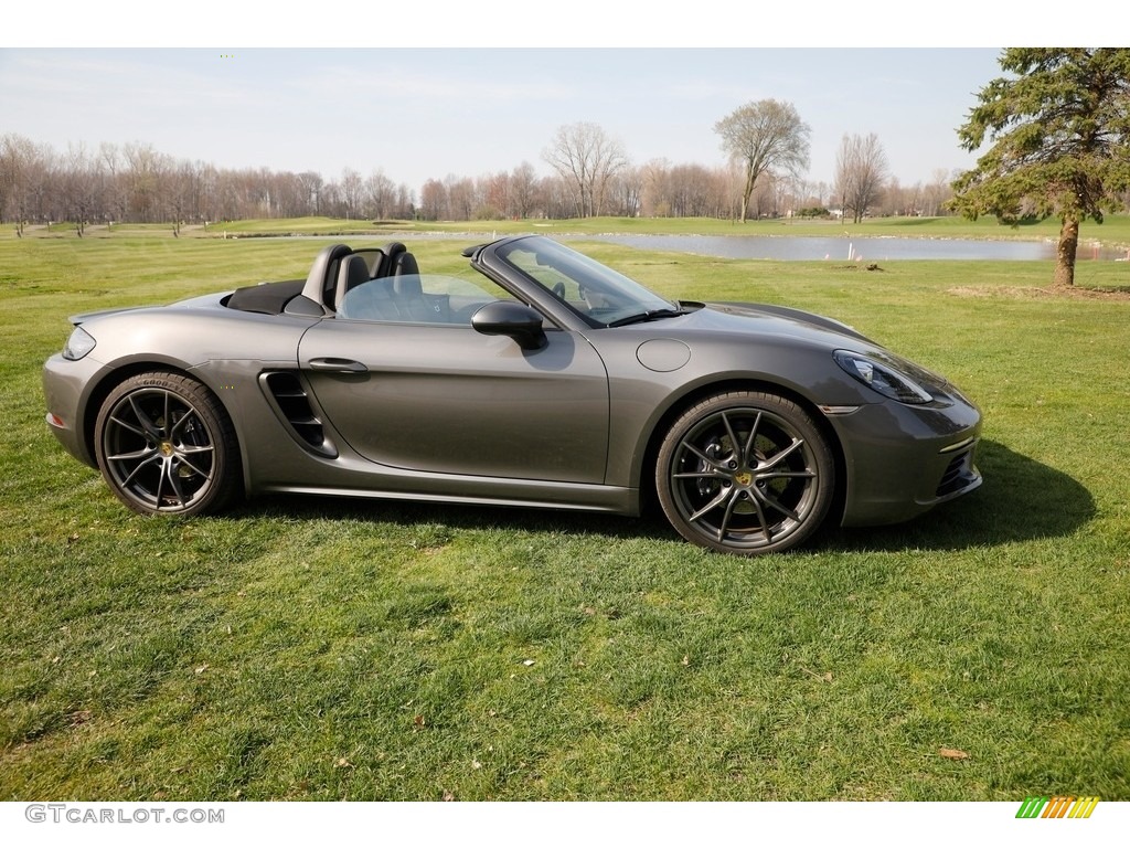 Agate Grey Metallic 2019 Porsche 718 Boxster Standard 718 Boxster Model Exterior Photo #146329991
