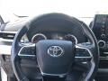 Black 2021 Toyota Highlander LE AWD Steering Wheel