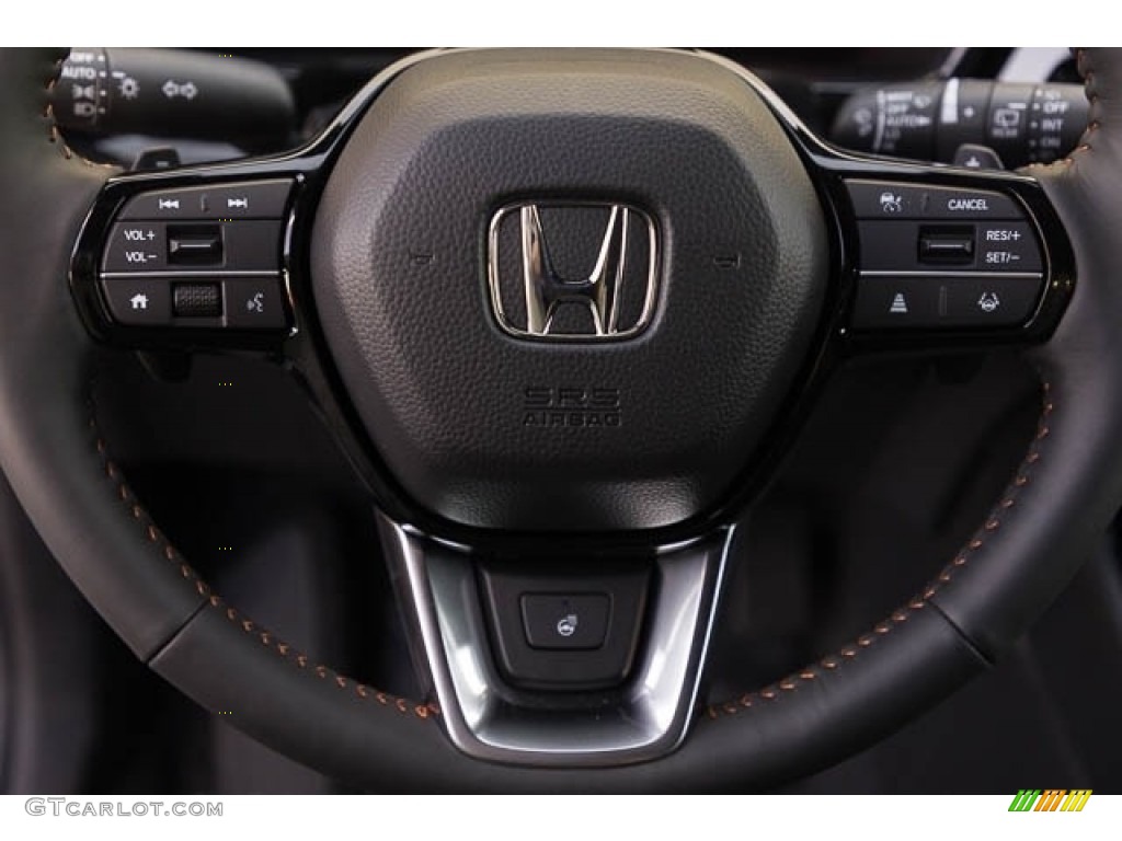 2024 Honda CR-V Sport Touring AWD Hybrid Black Steering Wheel Photo #146330745