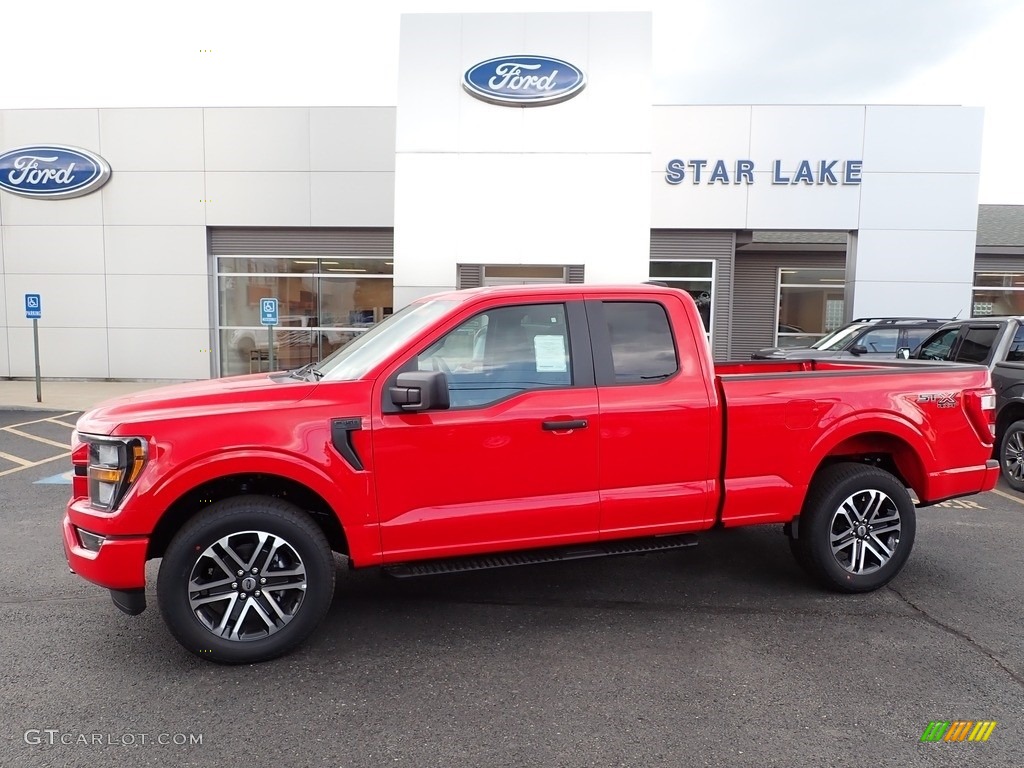 2023 F150 XLT SuperCab 4x4 - Race Red / Black photo #1