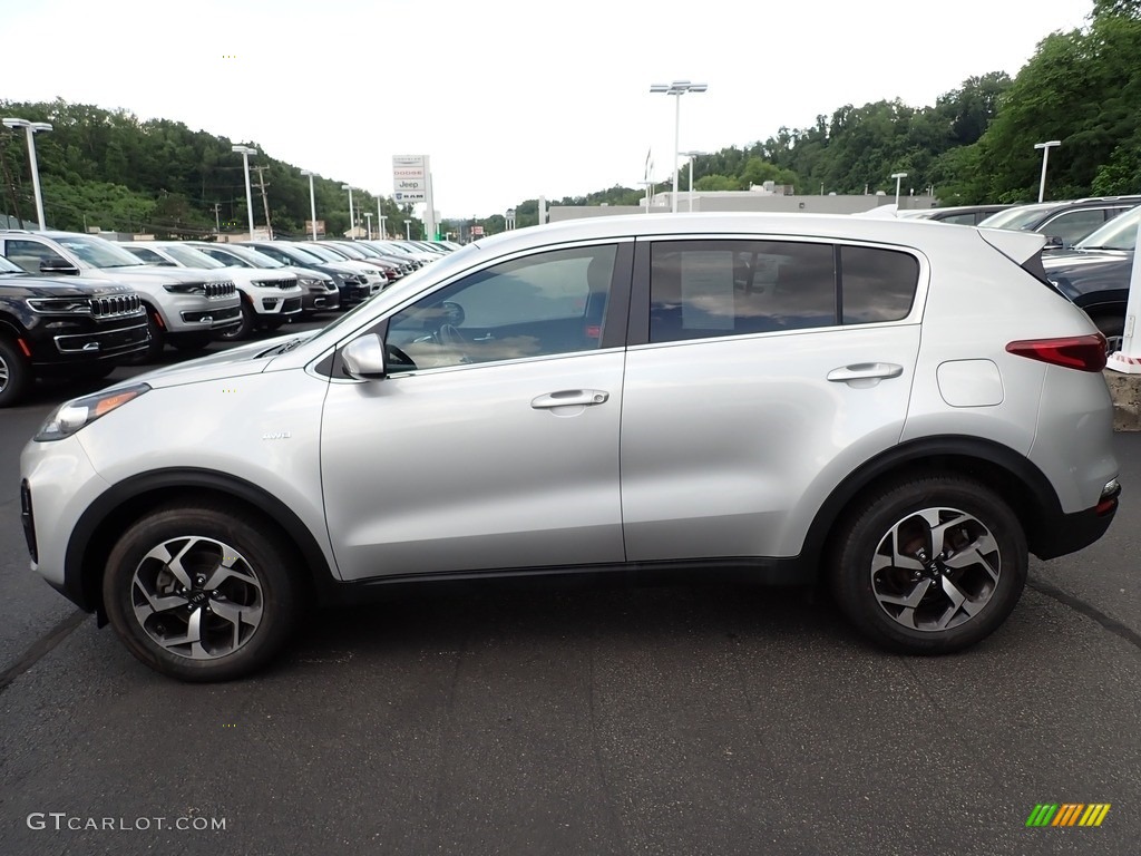 2021 Sportage LX AWD - Sparkling Silver / Black photo #2