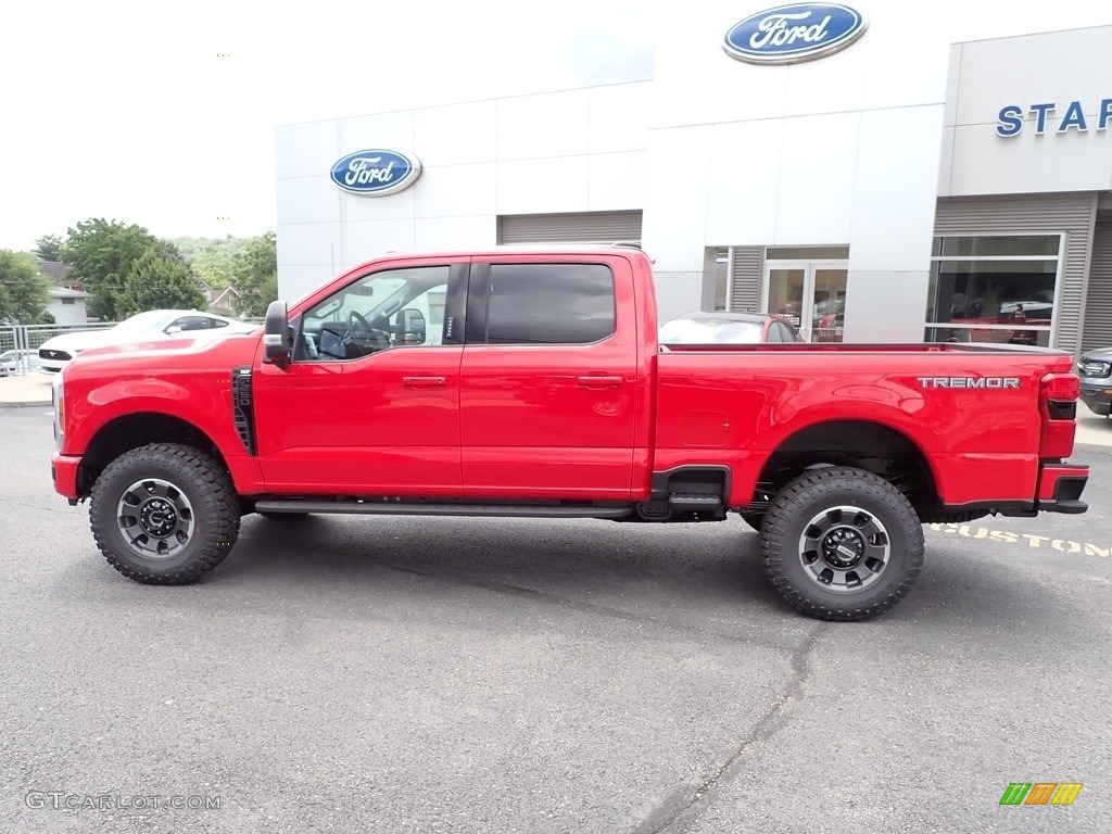 2023 F250 Super Duty XLT Tremor Crew Cab 4x4 - Race Red / Medium Dark Slate photo #2