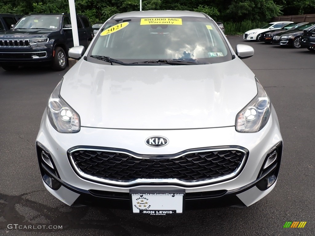 2021 Sportage LX AWD - Sparkling Silver / Black photo #9