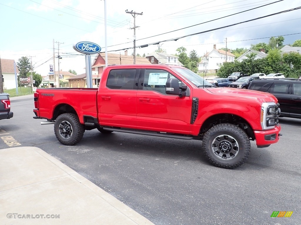 Race Red 2023 Ford F250 Super Duty XLT Tremor Crew Cab 4x4 Exterior Photo #146331207