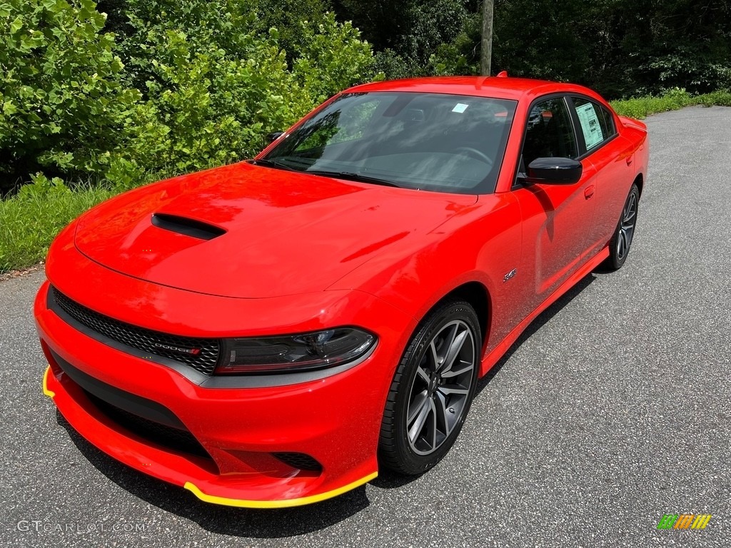 2023 Charger R/T - Go Mango / Black photo #2