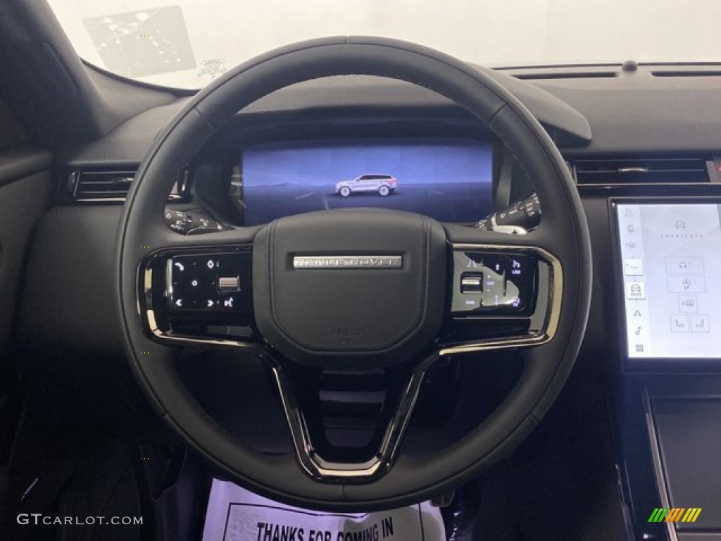 2024 Land Rover Range Rover Velar Dynamic SE Ebony Steering Wheel Photo #146332173