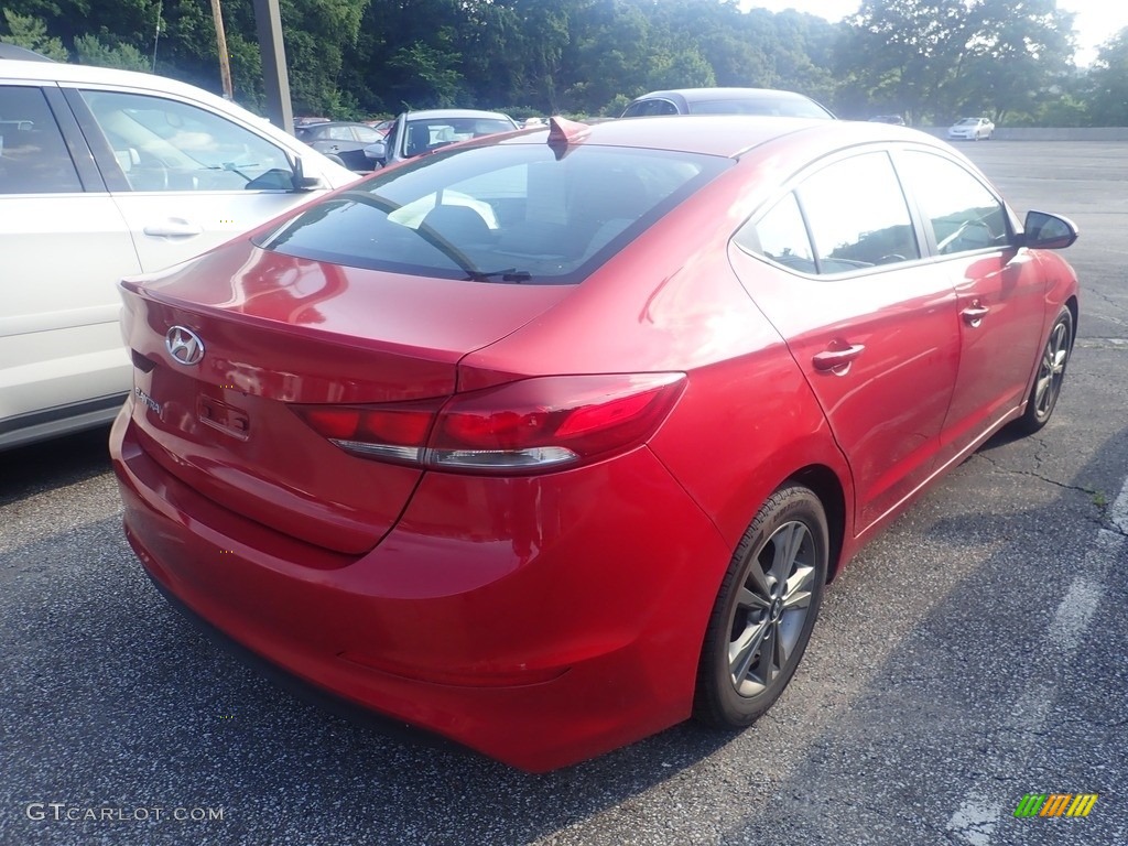 2018 Elantra SEL - Scarlet Red / Gray photo #4