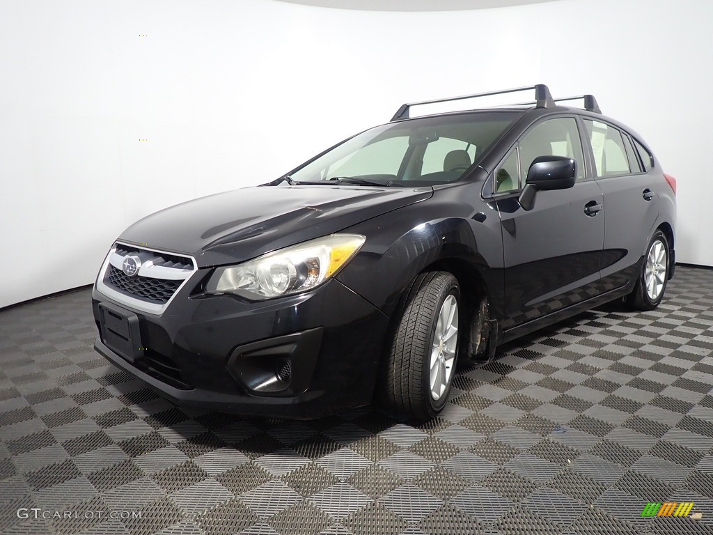 2014 Impreza 2.0i Premium 5 Door - Crystal Black Silica / Ivory photo #6