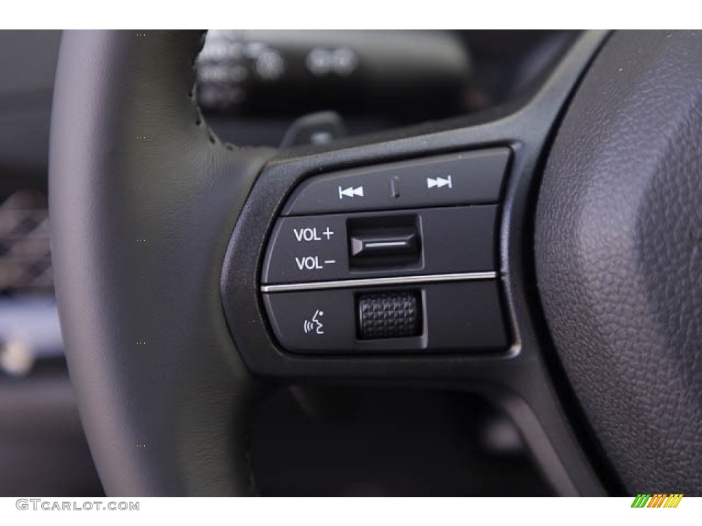 2023 Honda Accord EX-L Hybrid Black Steering Wheel Photo #146332716