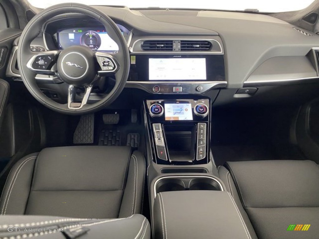 2024 Jaguar I-PACE R-Dynamic HSE AWD Ebony w/Light Oyster Stitching Dashboard Photo #146332804