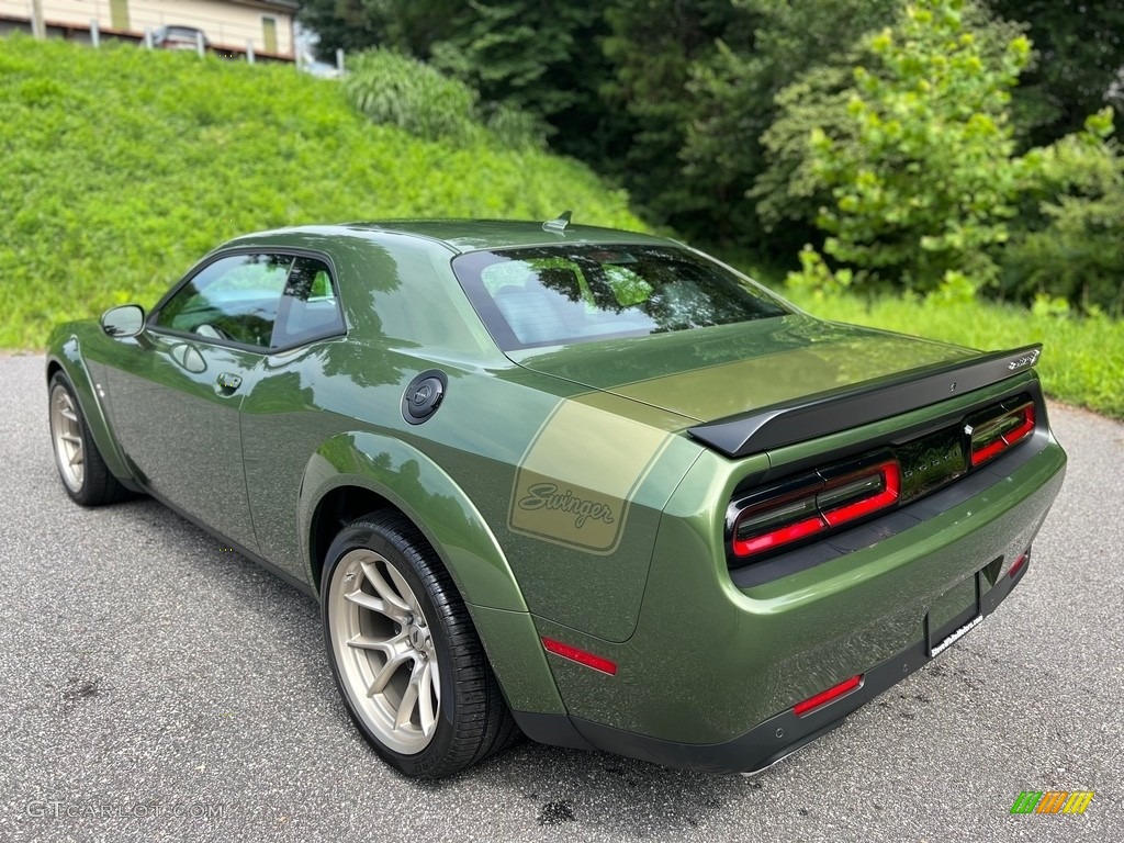 F8 Green 2023 Dodge Challenger R/T Scat Pack Swinger Edition Widebody Exterior Photo #146333016