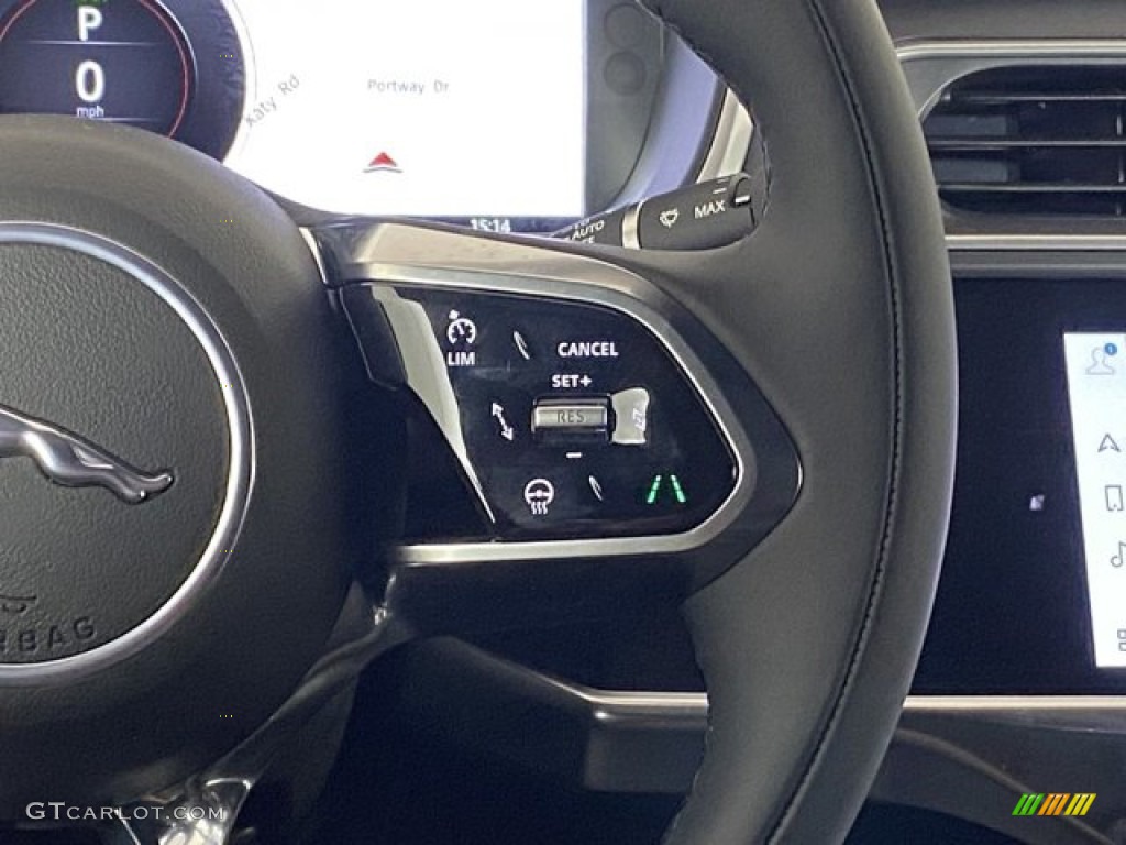 2024 Jaguar I-PACE R-Dynamic HSE AWD Ebony w/Light Oyster Stitching Steering Wheel Photo #146333040