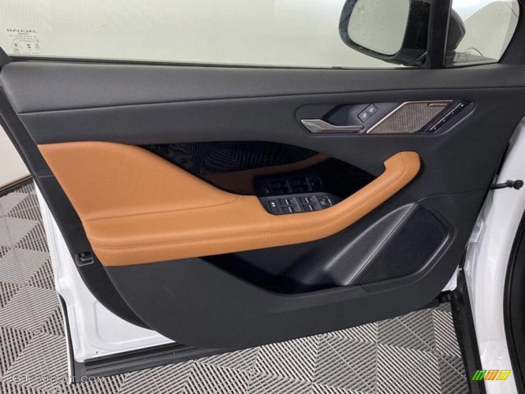 2024 Jaguar I-PACE R-Dynamic HSE AWD Siena Tan w/Vintage Tan Stitching Door Panel Photo #146333325