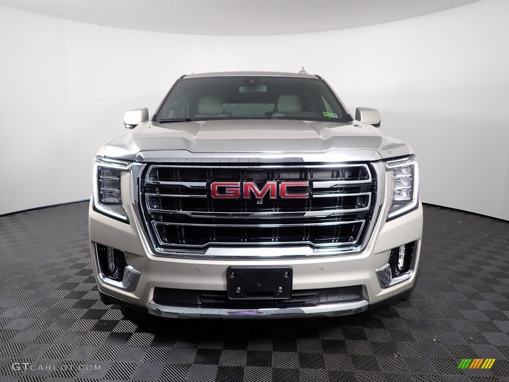 2021 Yukon SLT 4WD - Pearl Beige Metallic / Dark Walnut/­Slate photo #6