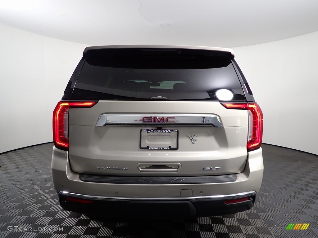2021 Yukon SLT 4WD - Pearl Beige Metallic / Dark Walnut/­Slate photo #9