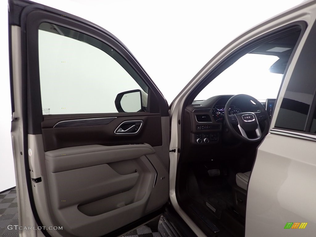2021 Yukon SLT 4WD - Pearl Beige Metallic / Dark Walnut/­Slate photo #12