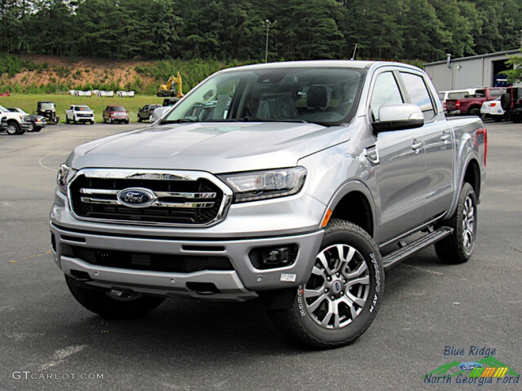 2023 Ranger Lariat SuperCrew 4x4 - Iconic Silver Metallic / Medium Stone photo #1
