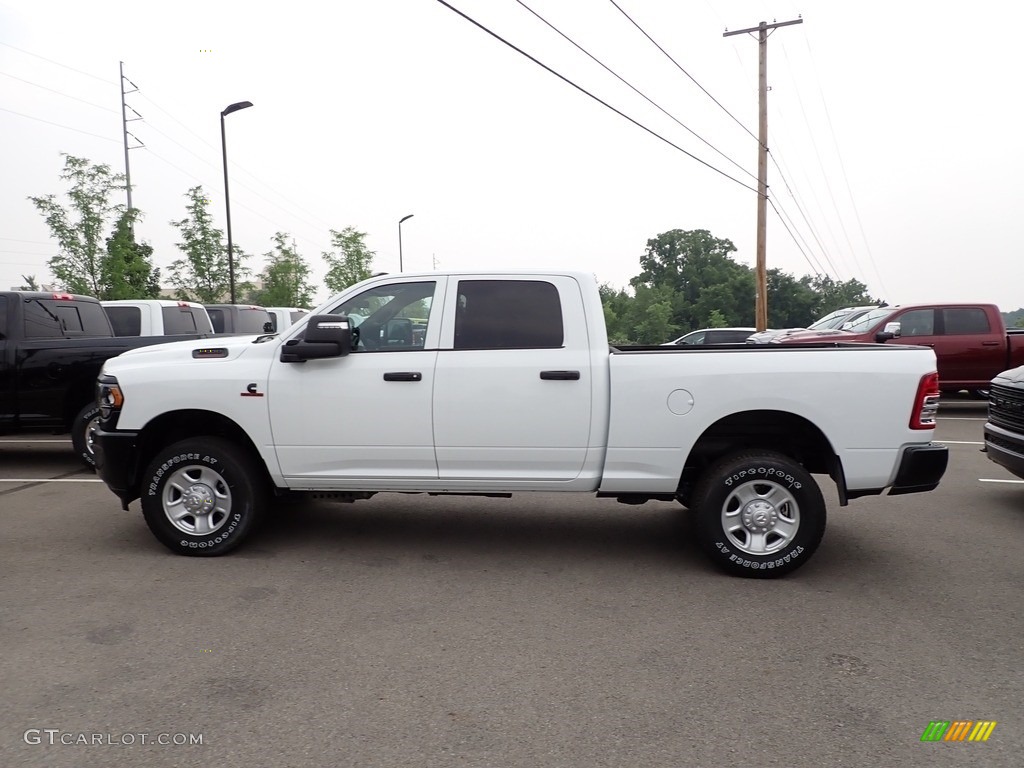 Bright White 2023 Ram 2500 Tradesman Crew Cab 4x4 Exterior Photo #146336115