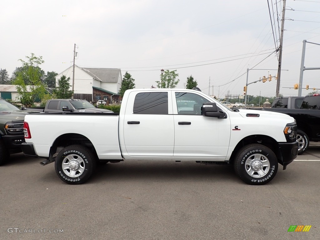 Bright White 2023 Ram 2500 Tradesman Crew Cab 4x4 Exterior Photo #146336199