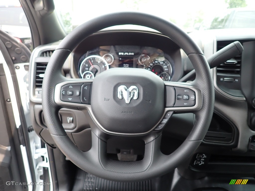 2023 Ram 2500 Tradesman Crew Cab 4x4 Diesel Gray/Black Steering Wheel Photo #146336493