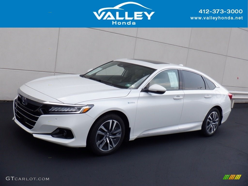 2022 Accord EX-L Hybrid - Platinum White Pearl / Ivory photo #1